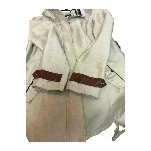 Sam Edelman Aztec Trim Belted Trench Coat – Large - Picture 5 of 9